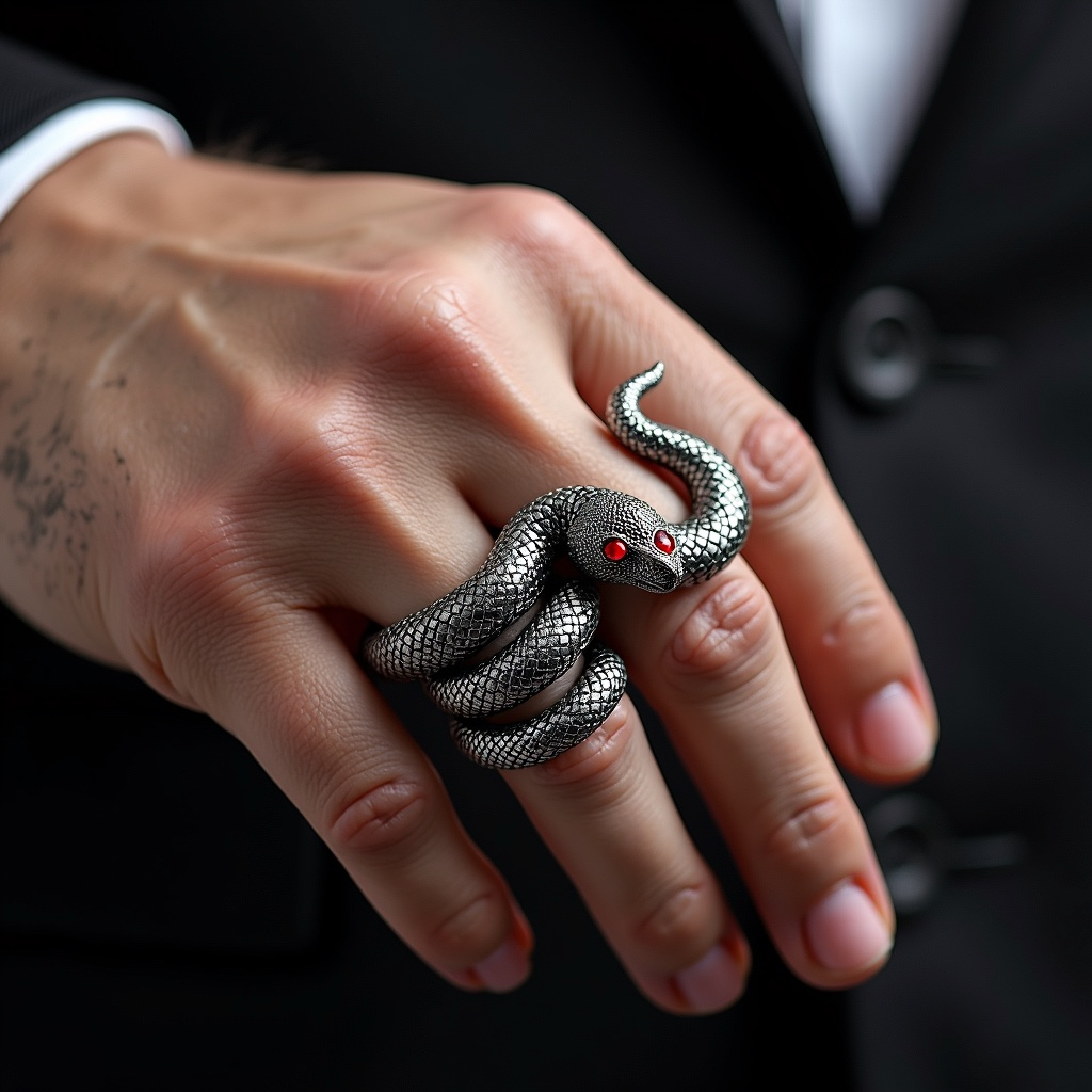 Men Snake Rings