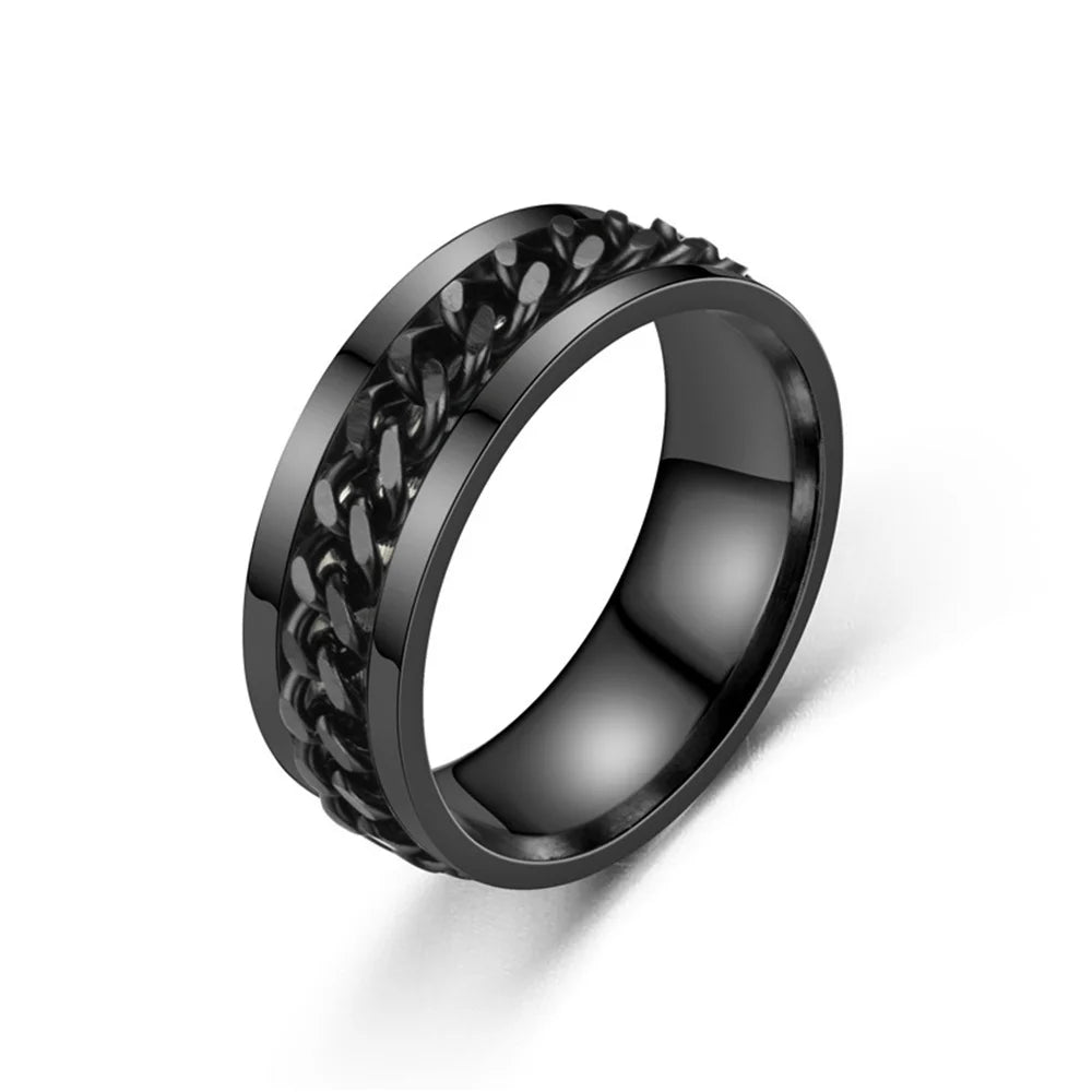 Yasee Italy Titanium Quality Spinning Men's Stress Ring