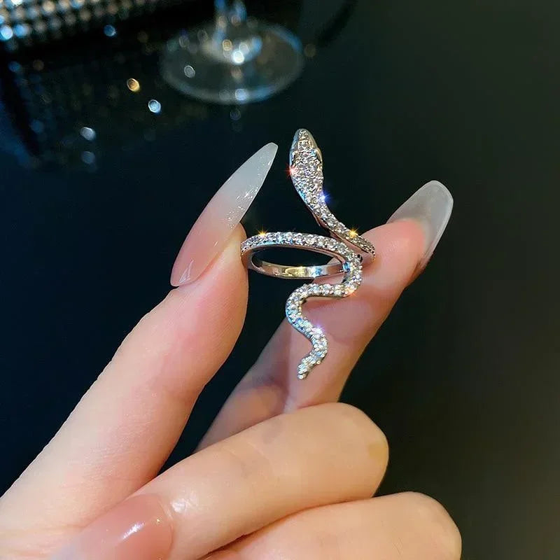 Yasee Italy crystal snake ring made of pure crystal