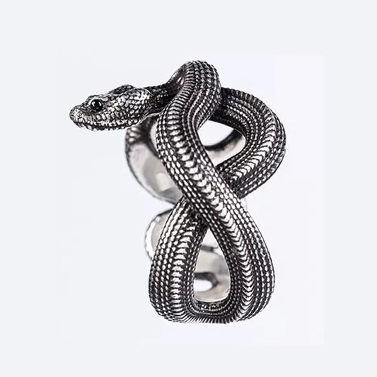 Yasee Italy Adjustable Titanium Men's Snake Ring